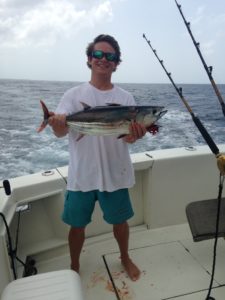 Chris and his catch - Charter Fishing Grand Cayman